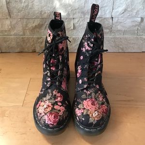 Dr. Martens Floral Patterned 1460 Boots